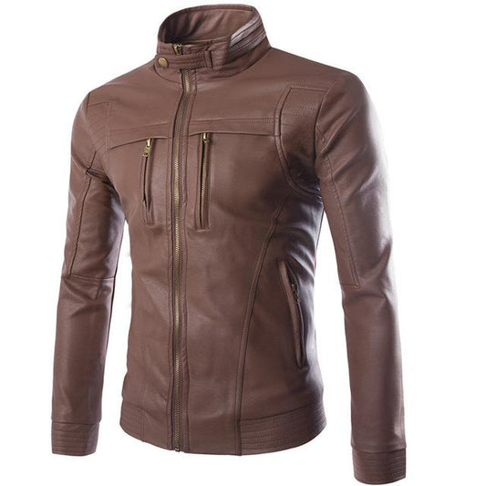 Striven Mens Leather Jacket (70 characters)