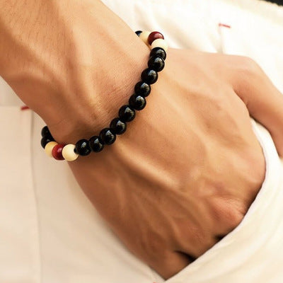 Fashion Natural Stone Beaded Charm Bracelet for Healing Energy and Balance - Farefe