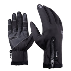 Velvet Insulated and Cold Resistant Gloves for Adults - Warm Mittens in Black, Grey, Royal Blue, and Pink (Size: S, M, L, XL)