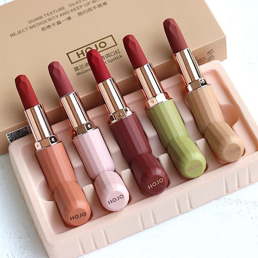 Matte Velvet Lipstick Set - Long-lasting, Silky, Moisturizing - Farefe