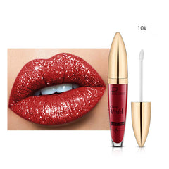 Pudaier Matte Shimmer Lip Gloss No Stain On Cup Diamond Lipstick