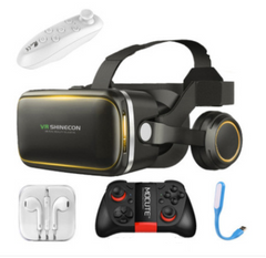 VR Shinecon 6.0 Virtual Reality Headset 3D Glasses with Stereo Headphones for Smartphones - 4.7-6.0 inch Compatibility