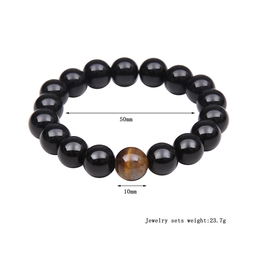 Tiger Eye Stone Bracelet - Embrace Natural Beauty and Wellness with This Hand-Woven Bracelet - Farefe