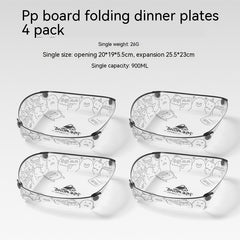 Outdoor Folding Bowls, Tableware, Portable Travel Plates - Farefe