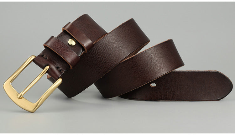 Handmade Casual Trend Men's Belts Cowhide - Farefe