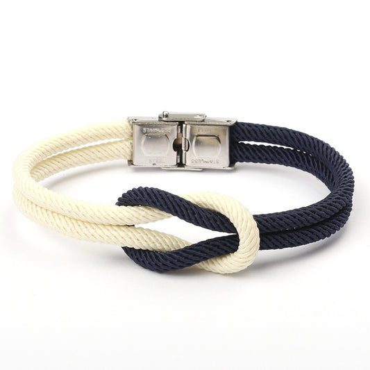 Handmade Vintage Anchor Woven Bracelet: A Must-Have Fashion Accessory - Farefe