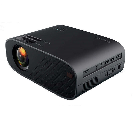 New Portable Projector with 18800 Bulb Brightness, Support for 1920X1080 Resolution and 50W Lamp Power - Farefe