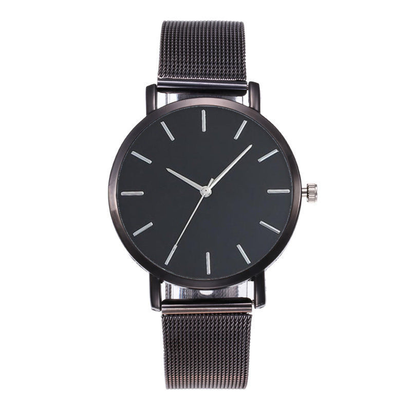 Simple Ladies Quartz Watch - 20mm Stainless Steel Strap, Glass Surface, Alloy Case - Farefe