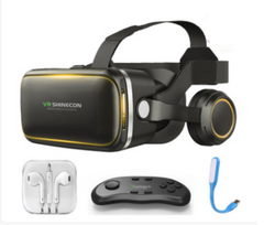 VR Shinecon 6.0 Virtual Reality Headset 3D Glasses with Stereo Headphones for Smartphones - 4.7-6.0 inch Compatibility