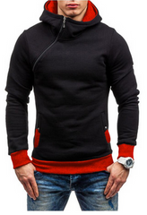 Brand Hoodie Oblique Zipper Men's Fashion Tracksuit Sweatshirt - Farefe