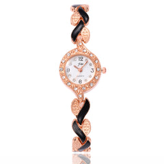 Leaf Bracelet Quartz Wrist Watch - Trendy Multi-Color Optional 21CM Buckle Length 0.9cm Bandwidth 2.1CM Dial Diameter 0.5CM Thickness 33G Weight