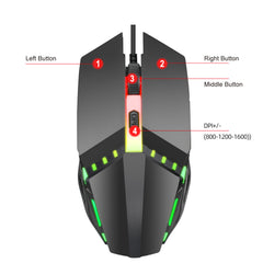 Use Mouse Set for Eat Chicken Games - K103 Keyboard, V2 Mouse, OTG, Triangle Throne, Mechanical Snake & More - Farefe