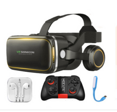 VR Shinecon 6.0 Virtual Reality Headset 3D Glasses with Stereo Headphones for Smartphones - 4.7-6.0 inch Compatibility