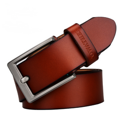 Casual Leather Wild Belt: Fashion Men's Pin Buckle Business Belt CF001