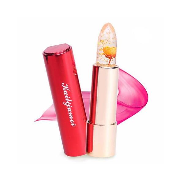 Flower Lipstick Magic Color Temperature Change Lip Gloss - 3.8g Moisturizing Formula - Farefe