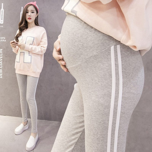 Comfortable Maternity Cotton Leggings for Summer Pregnancy
