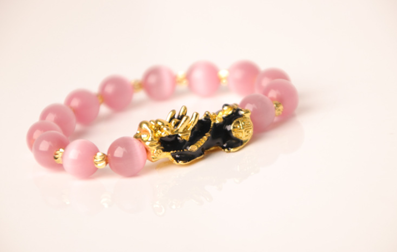 Attract Wealth and Prosperity with Gold Plated PiXiu Crystal Bracelet