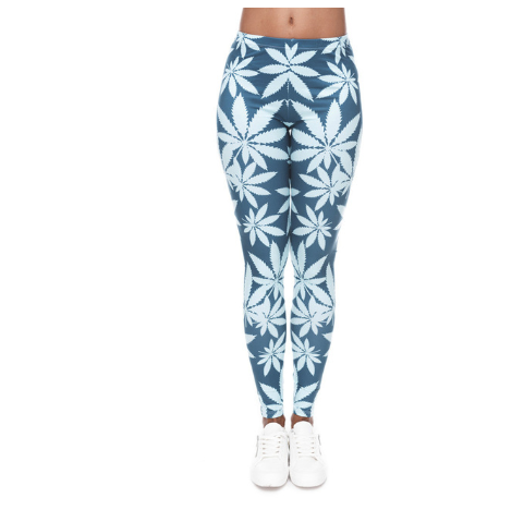 Printed Stretch Pants for Women - Breathable, Slim Fit Yoga Leggings with Anti-Wire Removal Pattern (Size: Waist 60-88cm, Hip 96-116cm, Length 92cm) - Farefe