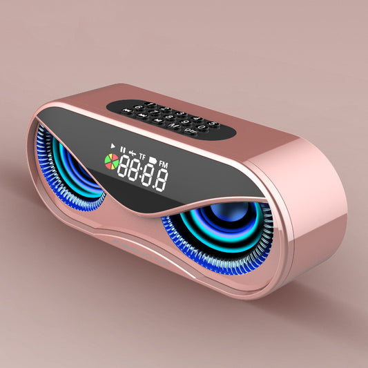 Colorful Lights, Dual Speakers, Digital Buttons, Song, Bluetooth Speaker - Farefe