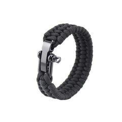 Ultimate Survival Bracelet: Durable Seven-core Umbrella Rope Braided U-Shaped Steel Buckle for Outdoor Adventures and Emergencies! - Farefe