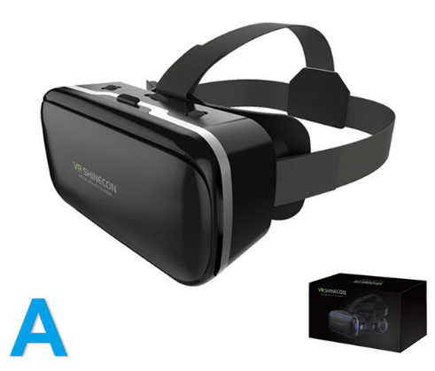 VR Shinecon 6.0 Virtual Reality Headset 3D Glasses with Stereo Headphones for Smartphones - 4.7-6.0 inch Compatibility