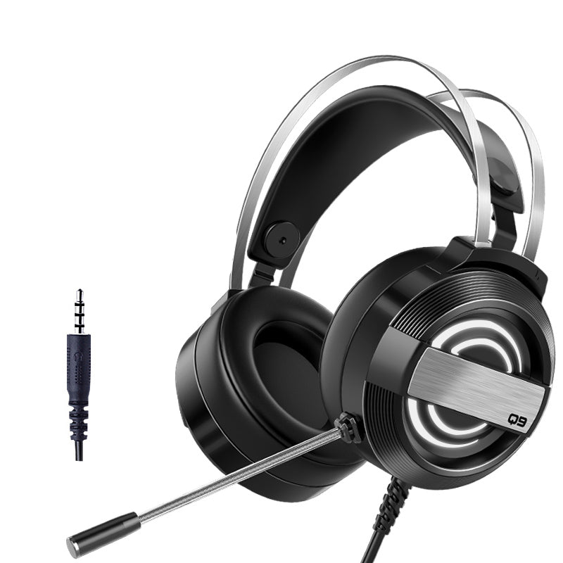 Gaming Headset with Mic, Earmuffs, Wired - Headphone Headset - Farefe