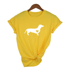 Printed Round Neck Short Sleeve Polyester Fiber Shirt - Sweet Style - Farefe