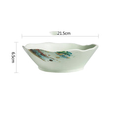 Qingtian Japanese Porcelain Irregular Ceramic Bowl - Farefe