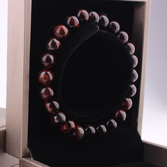 Vintage Style Red Tiger Eye Bracelet: Embrace Radiant Energy and Defeat Fatigue