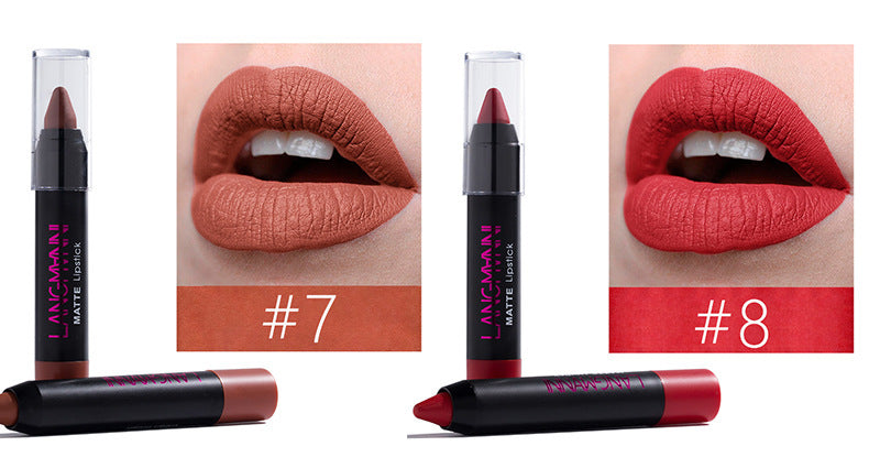 12-Piece Long-Lasting Matte Lipstick Set for Stunning Lip Looks - Farefe