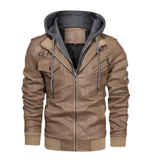Winter Fashion Moto Leather Jacket Men Slim Fit Oblique Zipper PU Jackets Autumn Streetwear