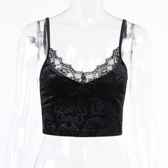 Gothic Ladies Lace Camisole Tank Top