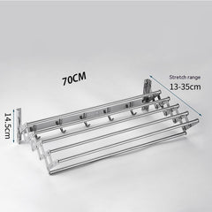 Stainless Steel Shelf Bathroom Storage Towel Rack - No Installation Needed