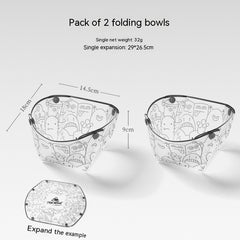 Outdoor Folding Bowls, Tableware, Portable Travel Plates - Farefe