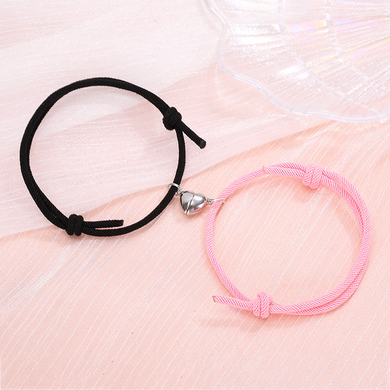 Attract Love with These Alloy Magnetic Couple Bracelets - Farefe