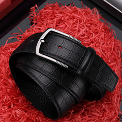 Gun Color Paul Belt - Young Men Pin Buckle Trousers Belt