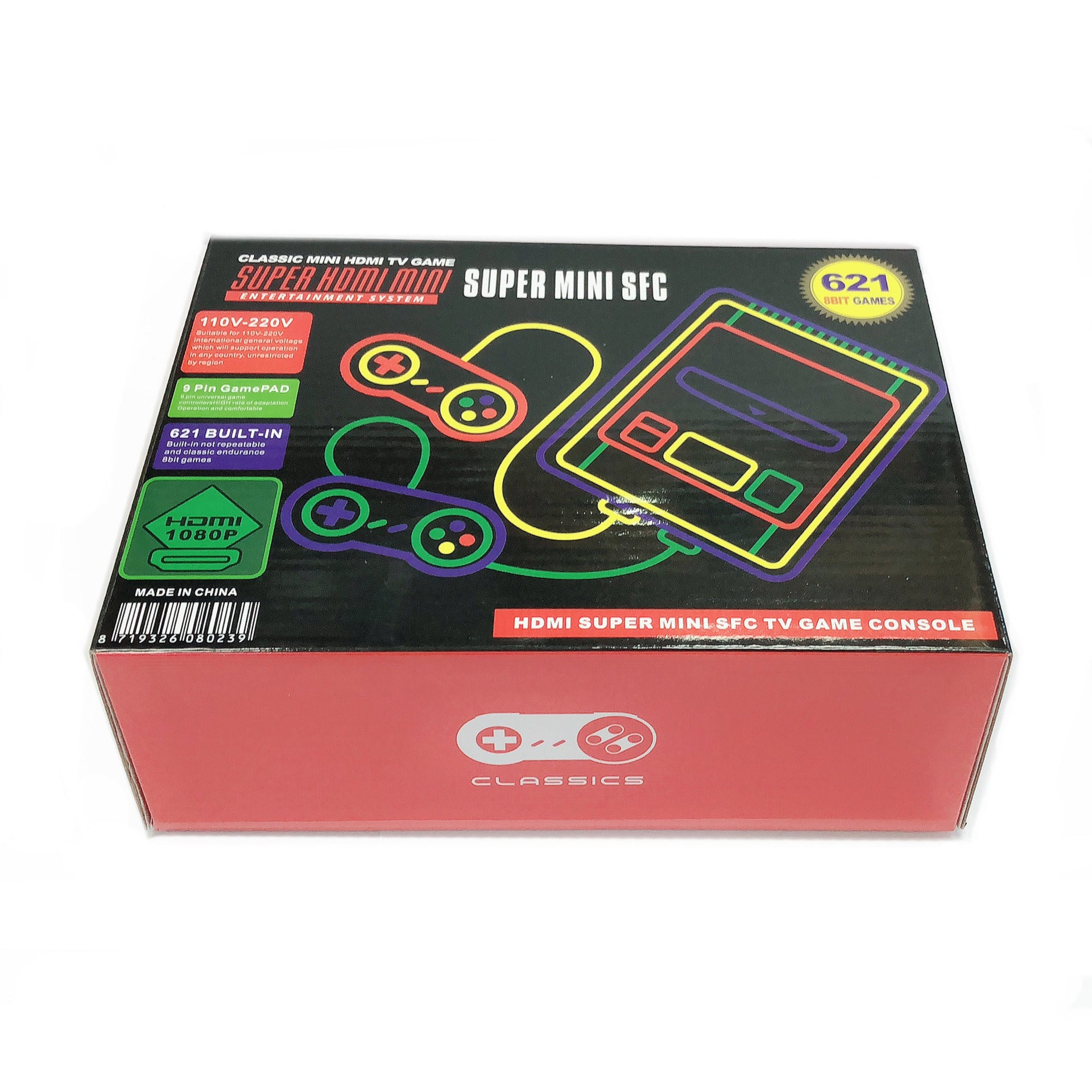 "Mini Game Console - 8-bit FC, Lite Version, Wired, HD Interface, 22*16.4*8cm" - Farefe