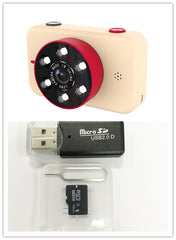 Digital Mini Camera for Children - X17, 2.4" LCD Screen, 5000W Interpolation, Plastic + Silica Gel, 1000mAH Battery