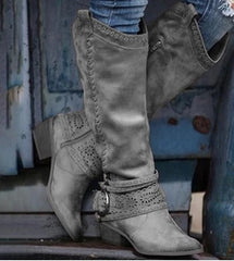 Women's Knee High Knight Boots for a Stylish and Edgy Look - Farefe