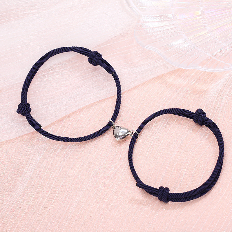 Attract Love with These Alloy Magnetic Couple Bracelets - Farefe