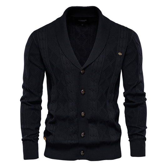 Men's Cardigan Padded Sweater - Trendy and Comfortable - Farefe