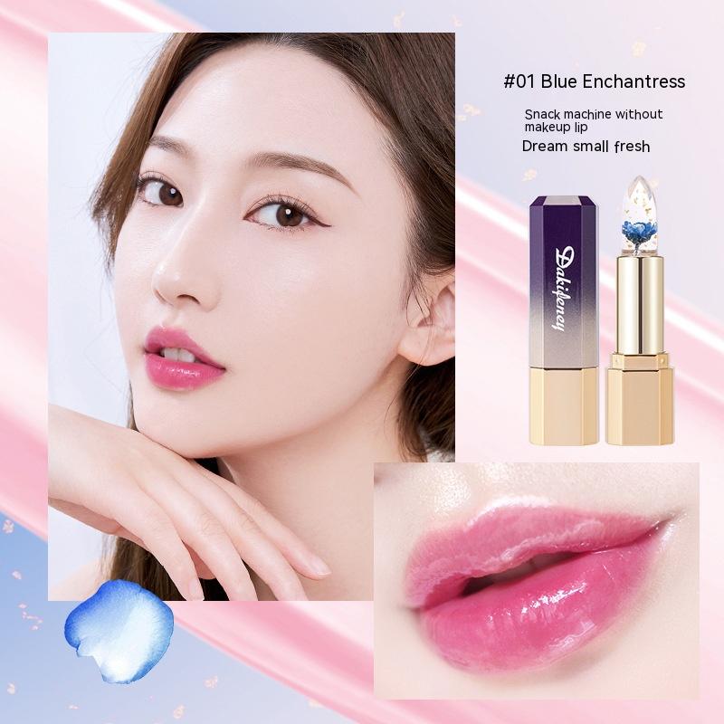 Petal Flower Lipstick: Transparent Jelly Color Changing Temperature 3.8g