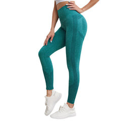 High Waist Nude Feel Hip Lifting Tights Elastic Sports Running Yoga Pants - Farefe