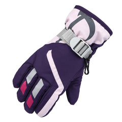 Outdoor Kids Split Finger Ski Gloves - Keep Warm in Winter and Autumn (Ages 4-7) - Farefe