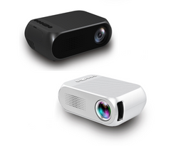 HD 1080P Mini Home Pico Projector | Front Projection | 320x240 Resolution | LED Projection Lens | 20-80 inch Drawing Size | Supports USB, TF Card, AV Connection | Compatible with HDMI, DVD, Computer, Mobile Phone - Farefe