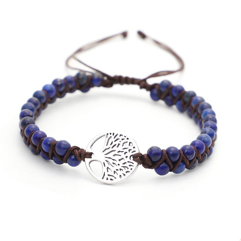 Handcrafted Woven Tree of Life Yoga Bracelet: Embrace Ethnic Style and Retro Charm - Farefe