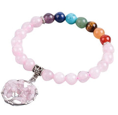 Elevate Your Style with Crystal Beaded Chakra Bracelet for Women
