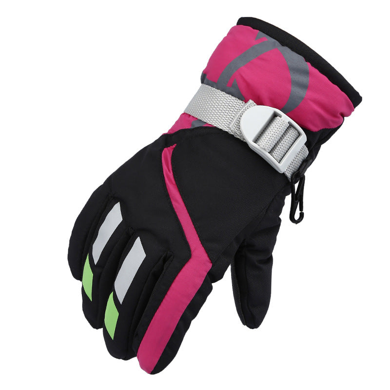 Outdoor Kids Split Finger Ski Gloves - Keep Warm in Winter and Autumn (Ages 4-7) - Farefe