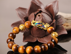 Attract Wealth and Prosperity with Gold Plated PiXiu Crystal Bracelet