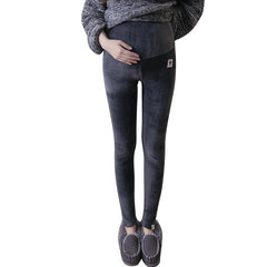 Stay cozy and stylish in these luxurious velvet maternity pants